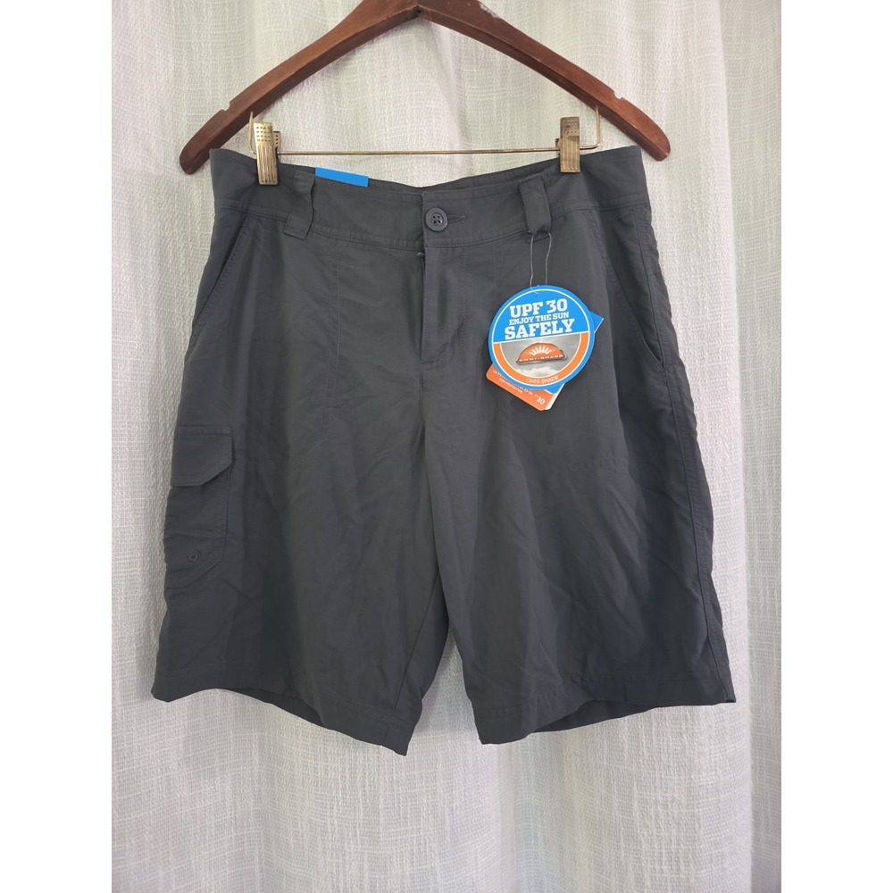 Columbia Omnishade Cargo Hiking Shorts Women's Size 8 Gray NWT